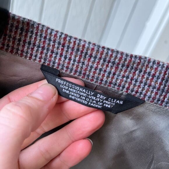 Vintage 70s Jaymar Wool Check Blazer Tailored in USA, Menswear-Inspired Fit - Picture 6 of 11